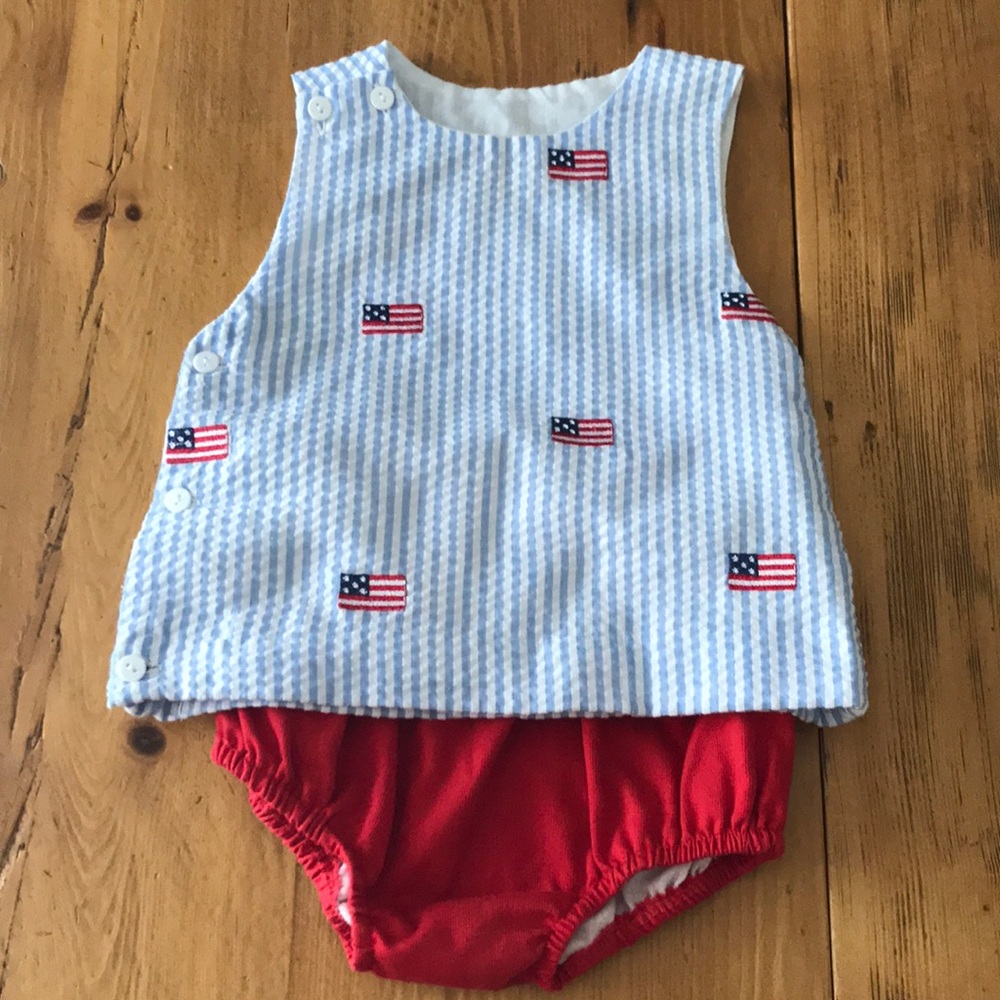 Seersucker Patriot Set
